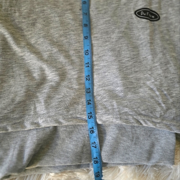 Gray Cropped Oversize Sweat Shirt & Tank Top Set size M-L - Picture 5 of 13